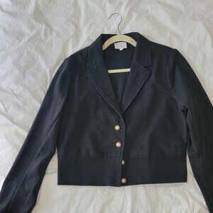 Sundays sweatshirt jacket with pearl buttons